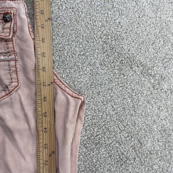 Rock Revival Cargo Cropped Pant Women Size 29 x 26" Inseam Mid Rise 63-27 - Picture 8 of 9